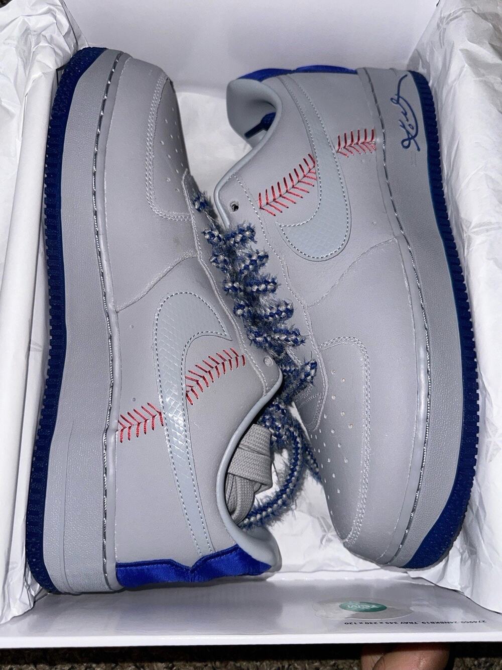 Nike KOBE BRYANT AIR FORCE 1 LOW PROTRO DODGERS Size 12 Men IQ3920-001 LEP